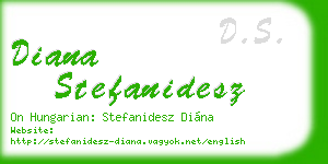 diana stefanidesz business card